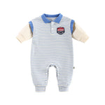 Baby Onesies Striped Male Baby Newborn Clothes Baby Autumn Clothes - Cindi Book