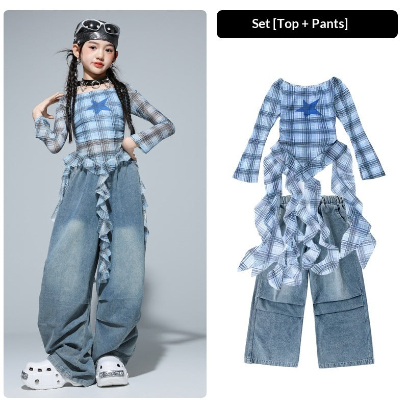 Girls Clothing Kids Hip-Hop Street Dance Trendy Outfit Set - Cindi Book