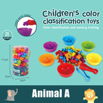 Baby Children's Rainbow Counting Early Education Cognitive Toys Math Toddler Game Set - Cindi Book
