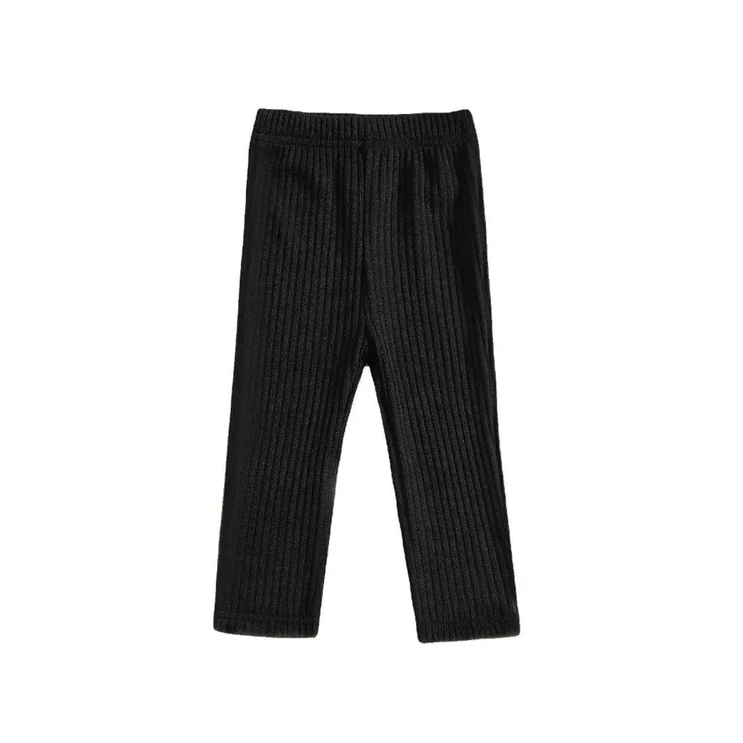 Girls' Knitted Cotton Leggings Warm-keeping Pants Long Pants Straight-leg Pants - Cindi Book