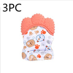 Baby teether baby anti-bite silicone molar gloves children's sound toys - Cindi Book