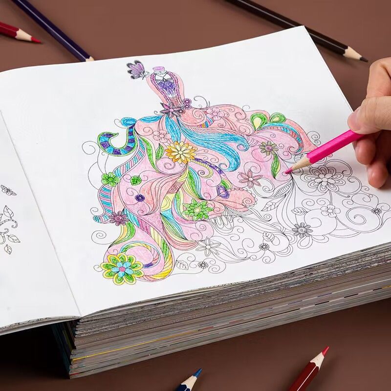 Elementary School Student Coloring Book Secret Garden Decompression - Cindi Book