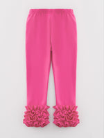 Rylee Faith Designs - Milk Silk Ruffled Hot Pink Icing Legging - alternate view 5