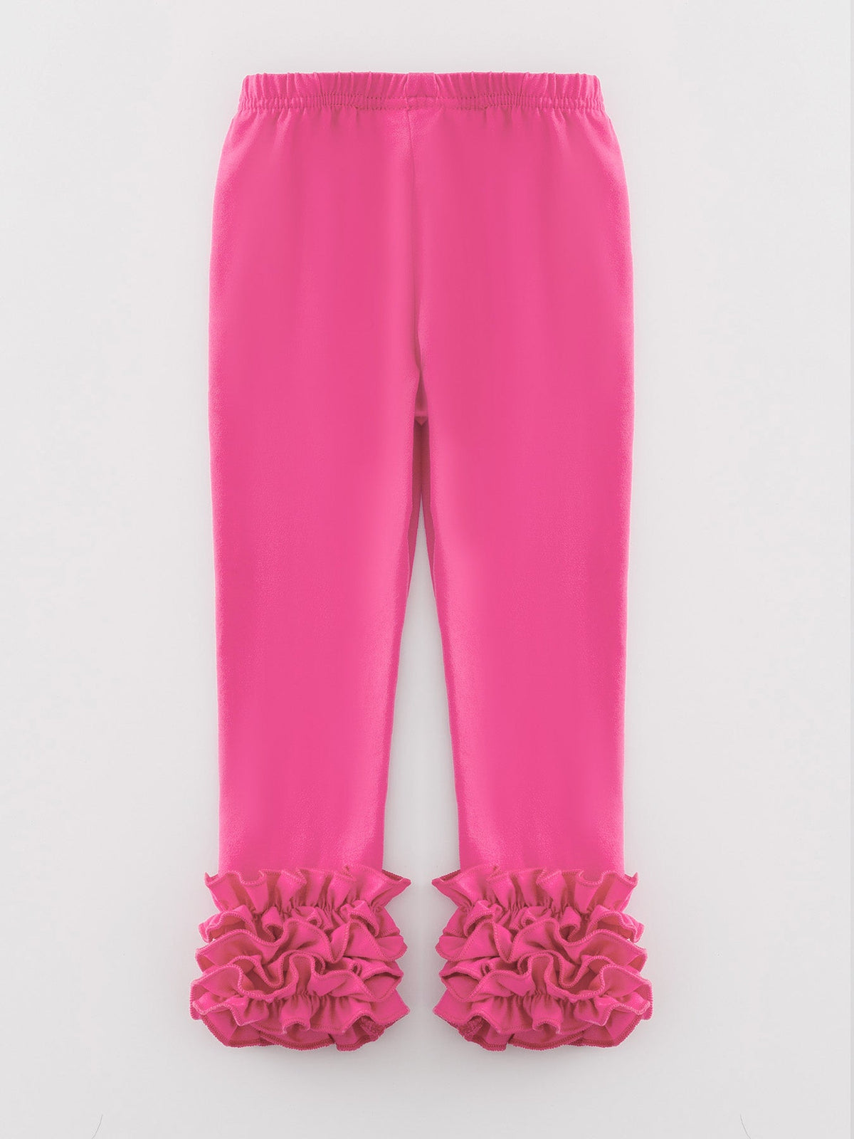 Rylee Faith Designs - Milk Silk Ruffled Hot Pink Icing Legging - alternate view 5