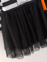 Rylee Faith Designs - Fall Halloween Ghost Baby Girls Tutu Skirt Long Sleeve Stripe Dress - alternate view 5
