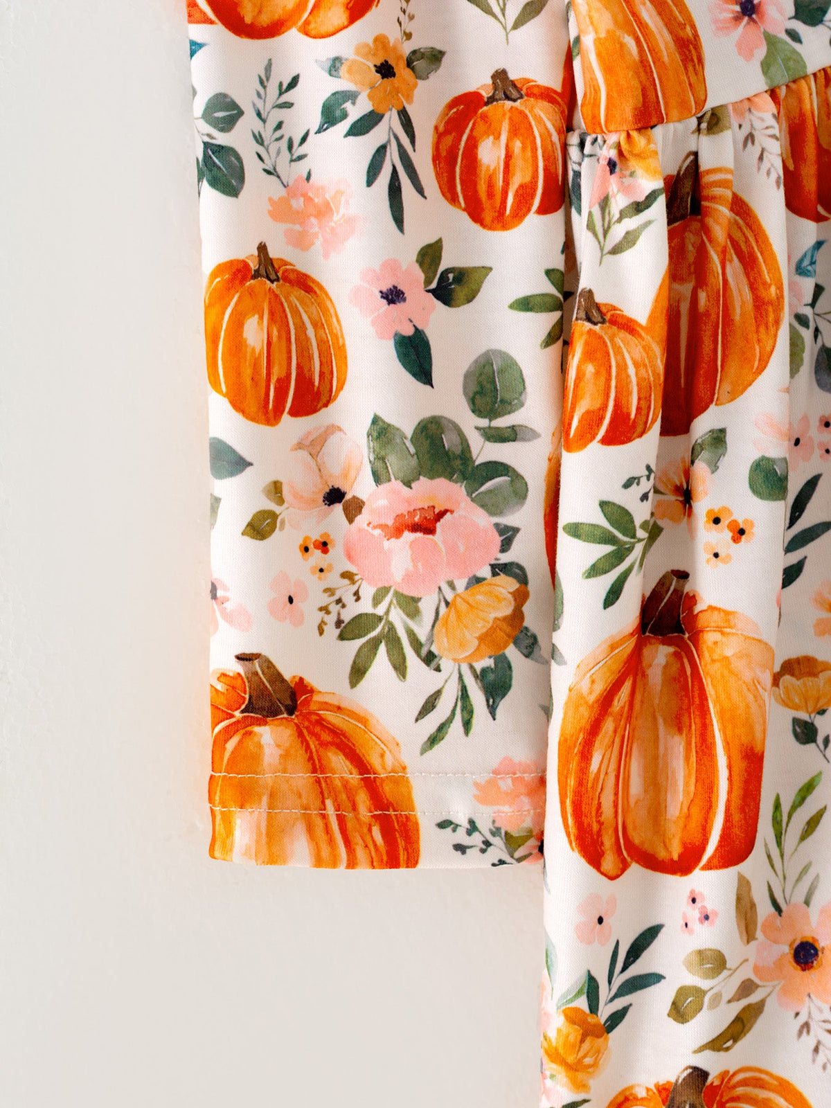 Rylee Faith Designs - Girls FALL Pumpkin Print Long Sleeve Dress - alternate view 5