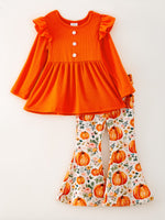 Rylee Faith Designs - Girls Fall Pumpkin Print Set - alternate view 6