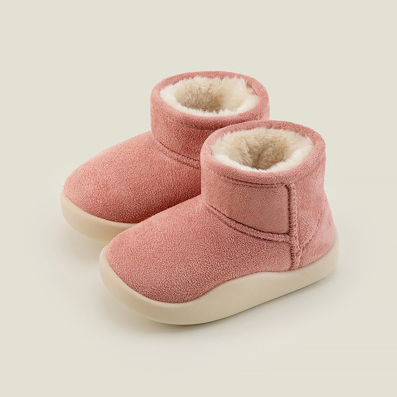 Baby Anti-Skid Boy Plush Warm Cotton Boots