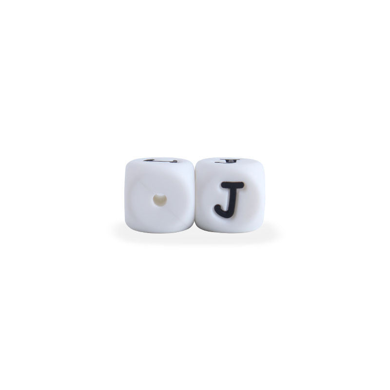 12mm Baby Products 26 Silicone English Alphabet Beads Teeth Accessories - Cindi Book