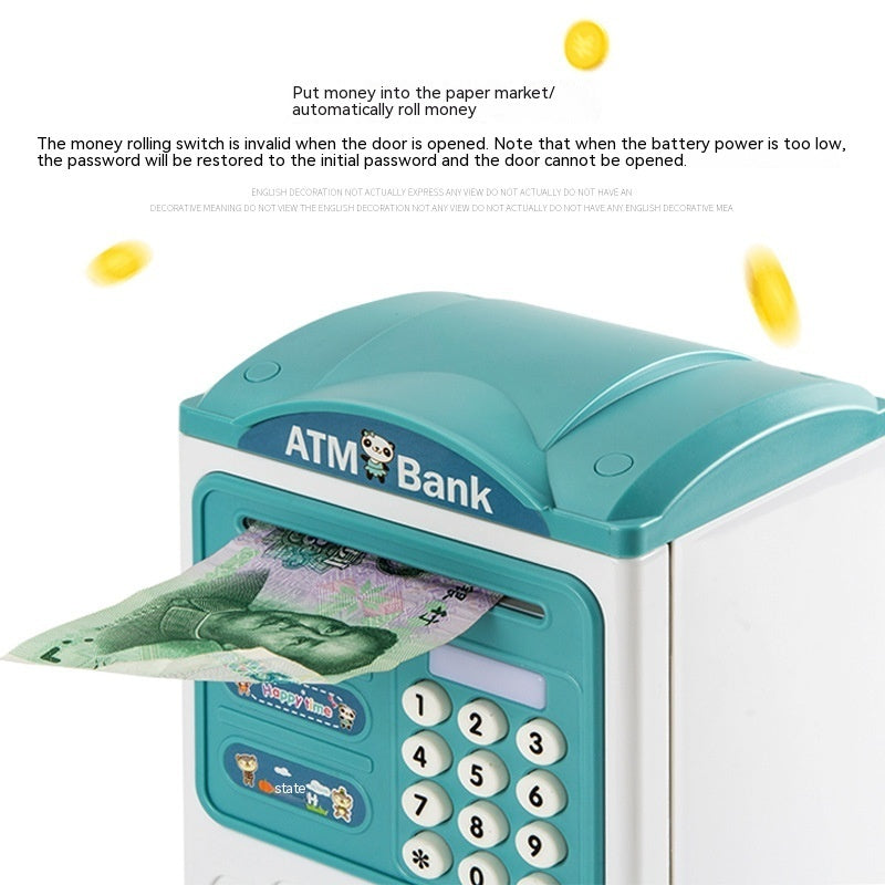 Children's Savings Bank Electric Sound And Light Fun Intelligent Automatic Money Changer - Cindi Book