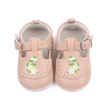 Baby Embroidered PU Leather Soft Bottom Non-slip Toddler Shoes - Cindi Book