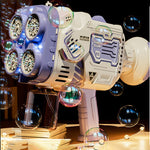 Bubble Gun Rocket Soap Bubble Machine Electric Space Launcher Continues To Produce Bubbles With LED Light - Cindi Book