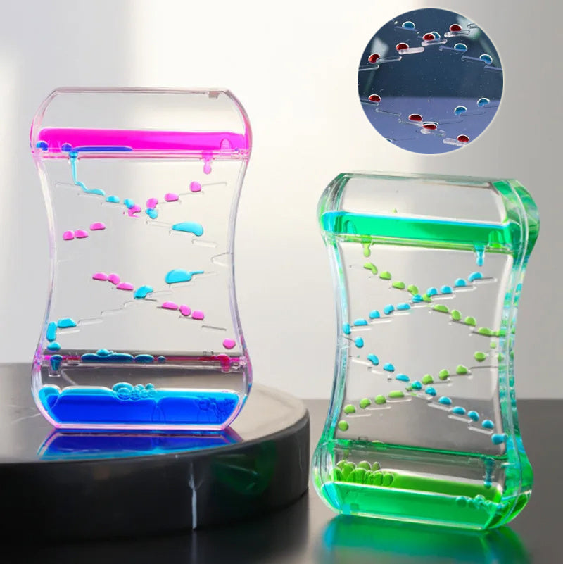 Creative Cruise Fluid Liquid Hourglass Quicksand Timer 2024 Ins Living Room Office Ornaments Desk Table Decorations Home Decor - Cindi Book