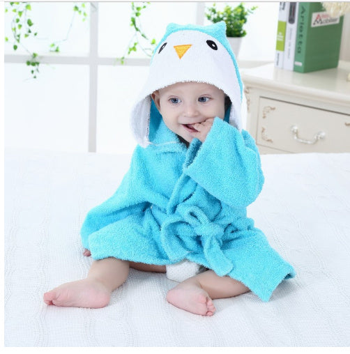 Children's Hooded Absorbent Animal-shaped Bathrobe - Cindi Book