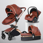 High Landscape Baby Stroller 360-degree Rotation 3-in-1 Basket Foldable - Cindi Book
