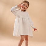 Cotton Double Layer Cotton Yarn Girls Dress - Cindi Book