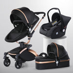 High Landscape Baby Stroller 360-degree Rotation 3-in-1 Basket Foldable - Cindi Book
