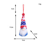Star Striped Knitted Hat Decoration Small Pendant - Cindi Book