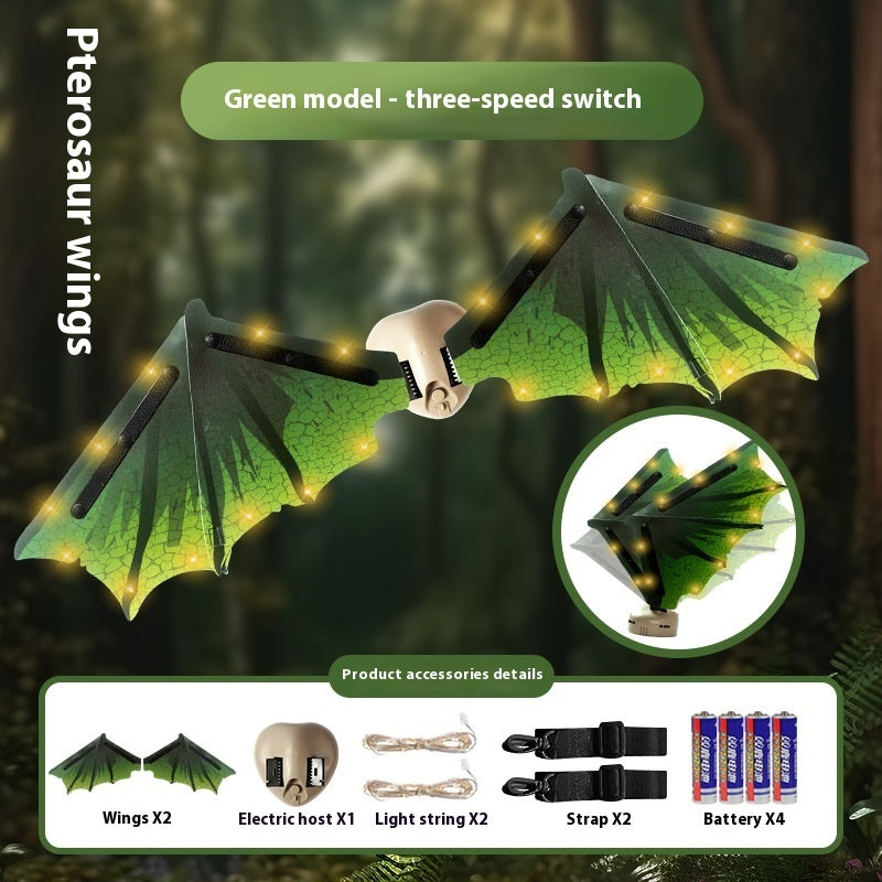 Light-emitting Children's Electric Butterfly Wings Back Decoration Angel Little Fairy Toy - Cindi Book