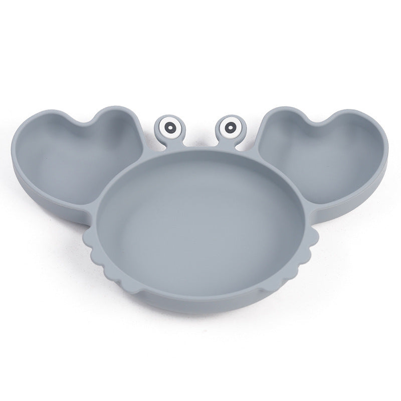 Silicone Split Cutlery Crab Plate For Infants - Cindi Book