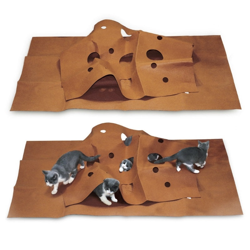 Cat Playing Mat Training Pet Activity Play Mats Collapsible Pets Rug Scratch Resistant Toys Bite Pad Dropshipping - Cindi Book