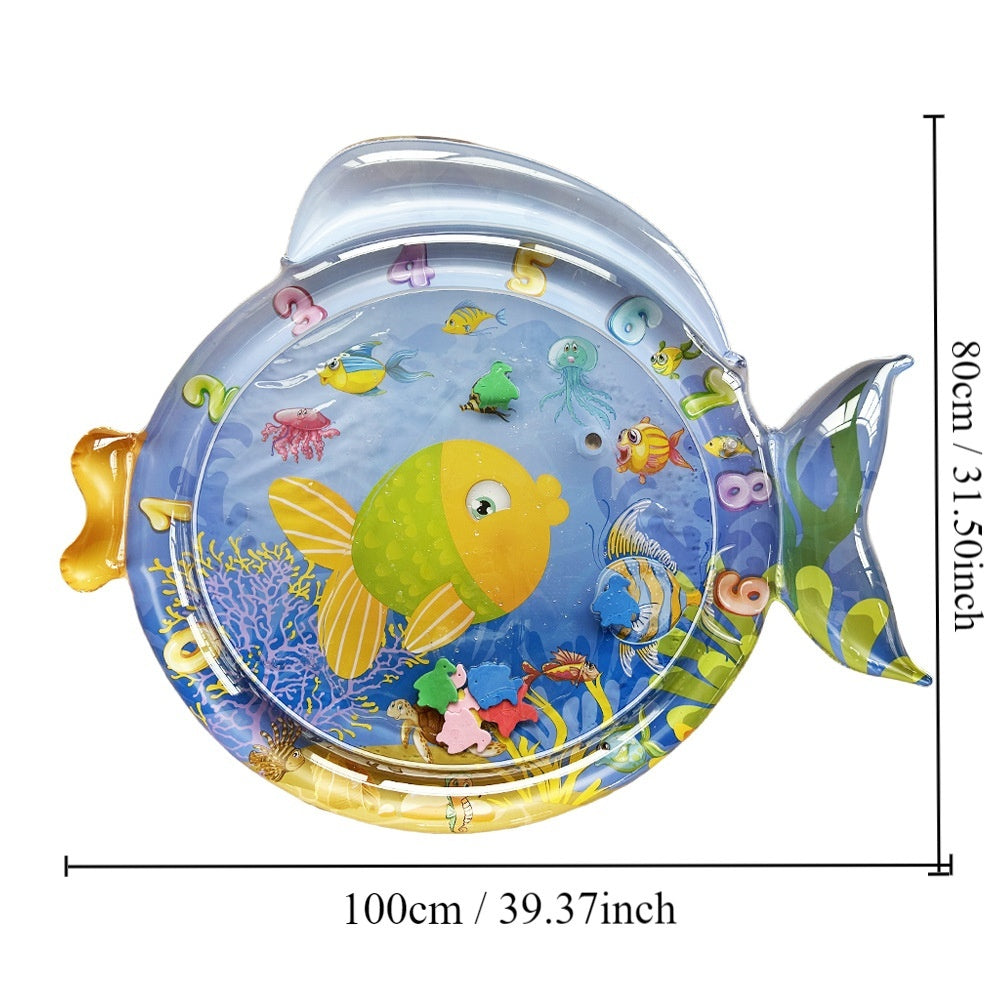 Children's Inflatable Marine Animal Racket Water Cushion Baby Crawling Racket Water Bag Racket Water Cushion Climbing Pad - Cindi Book