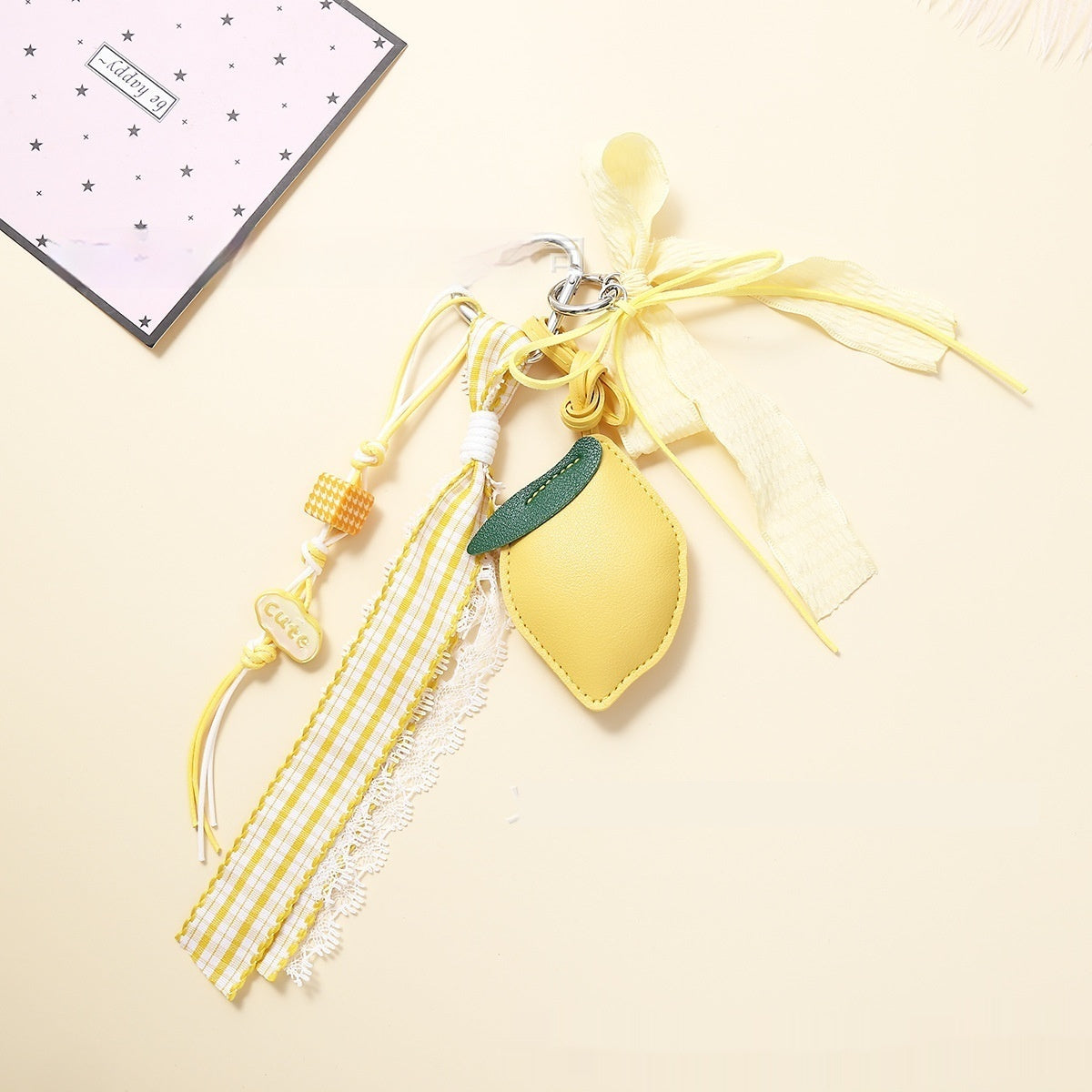 Leather Lemon Women's Bag Pendant Small Fresh Keychain Ornaments - Cindi Book