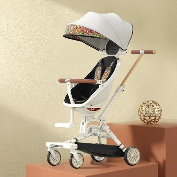 Can Sit And Lie Flat Two-way Folding Lightweight Shock-absorbing High-view Stroller - Cindi Book