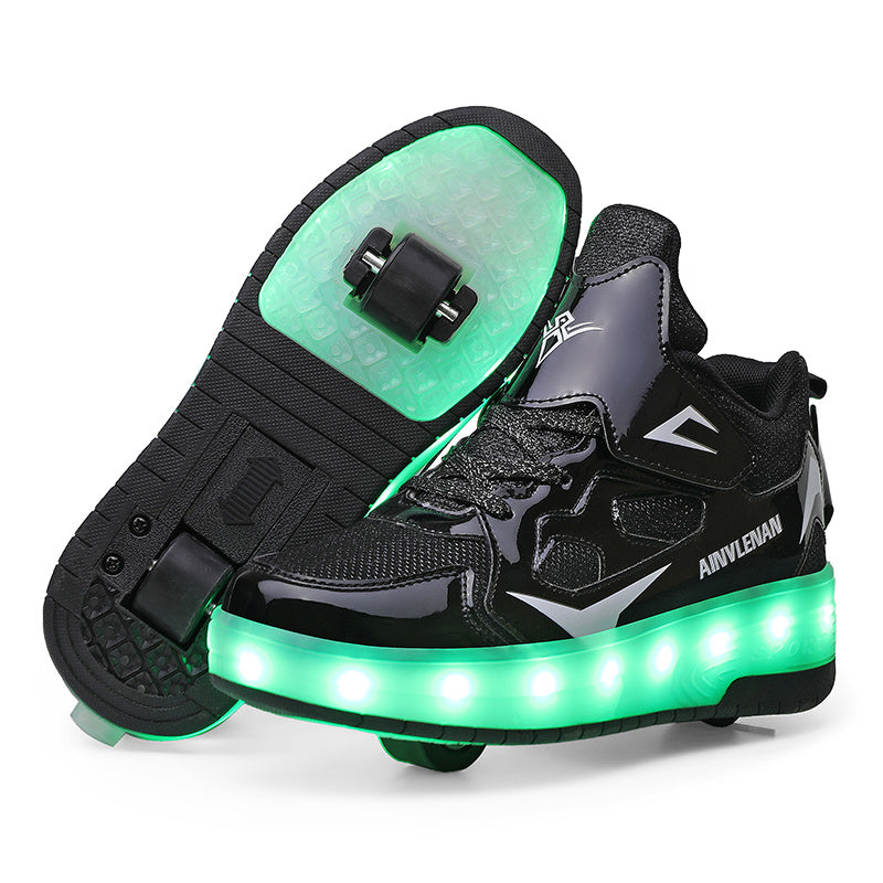New Boy Student Roller Skating Shoelace Wheels - Cindi Book