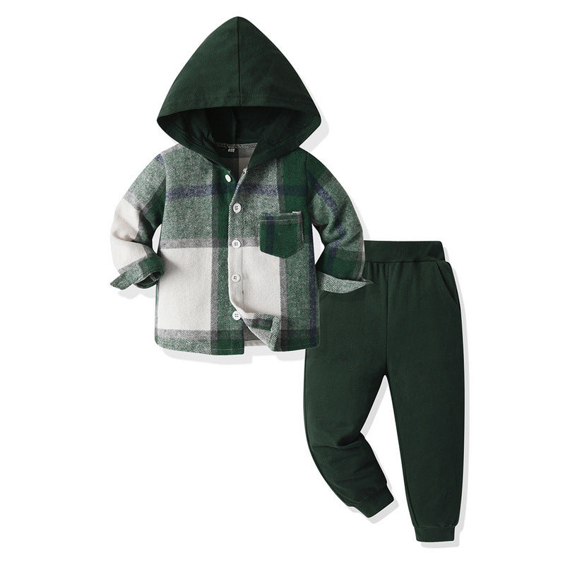 Korean Style All-matching Plaid Shirt Harem Pants - Cindi Book
