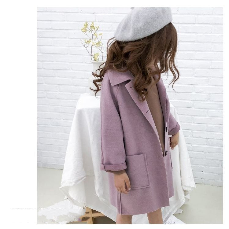 Children's Woolen Coat For Autumn And Winter - Cindi Book