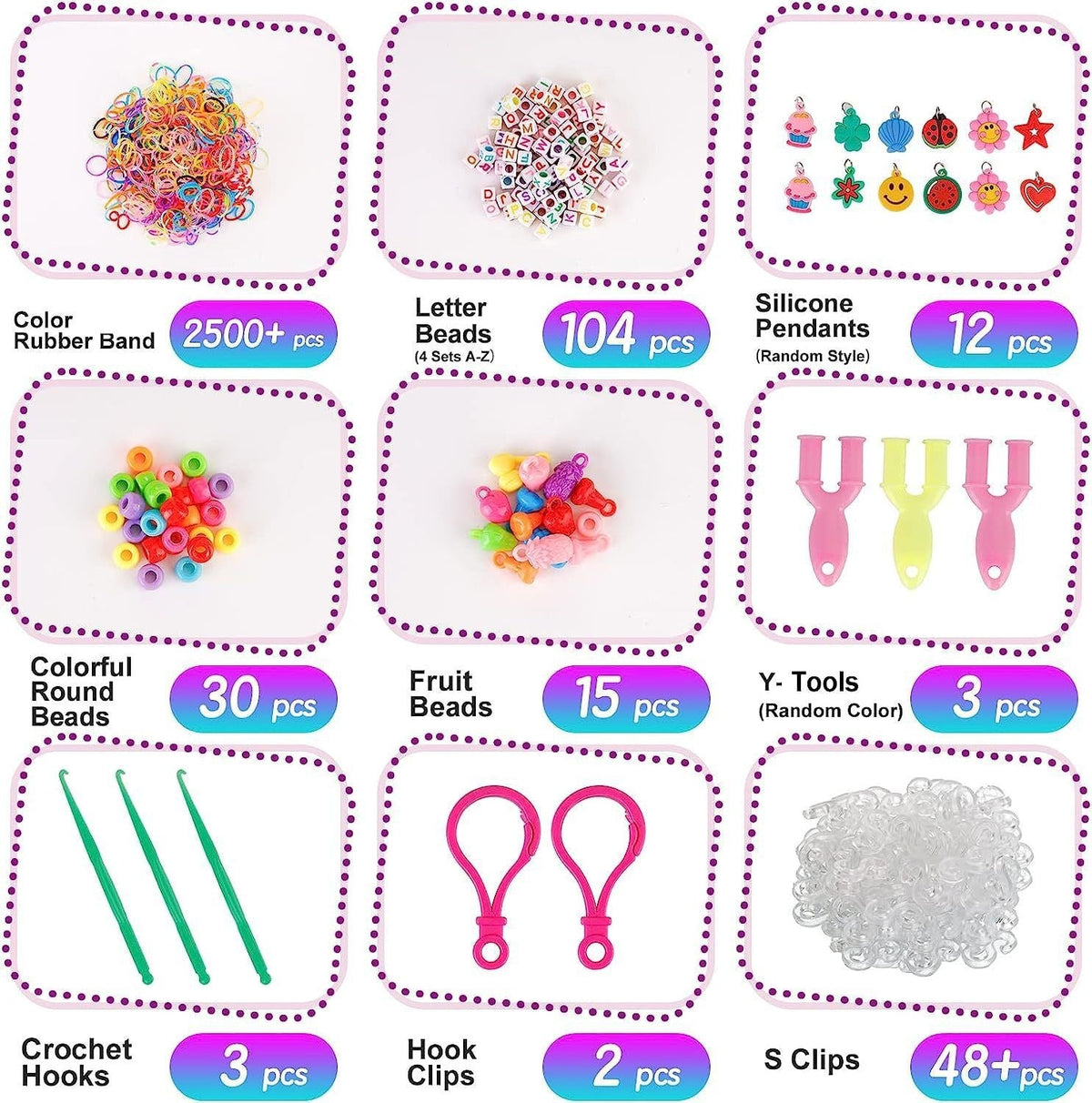 40 Grid 2500 Rainbow Handmade Knit Device - Cindi Book