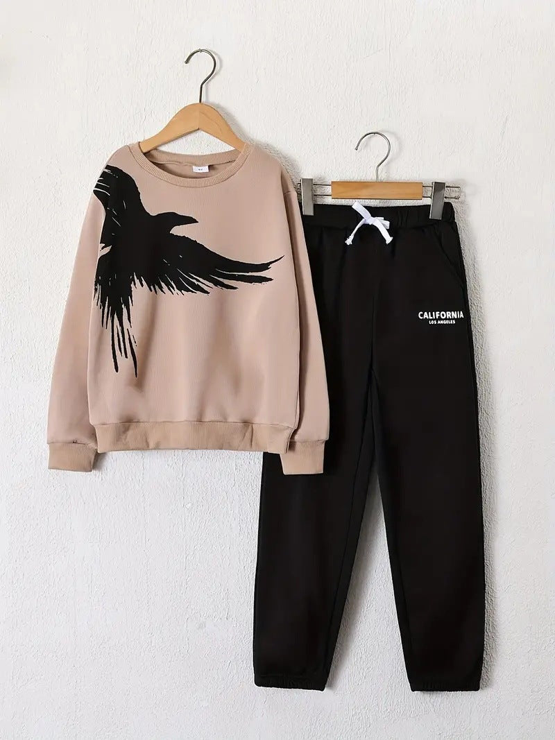 Design Sense Multicolor Hoodie Pants Two-piece Set - Cindi Book