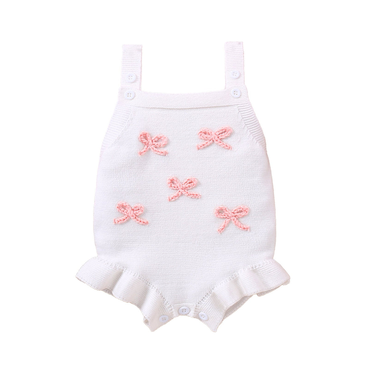 Baby Sling Doll Clothes Wool Romper Bow Embroidery Girl Sweet - Cindi Book