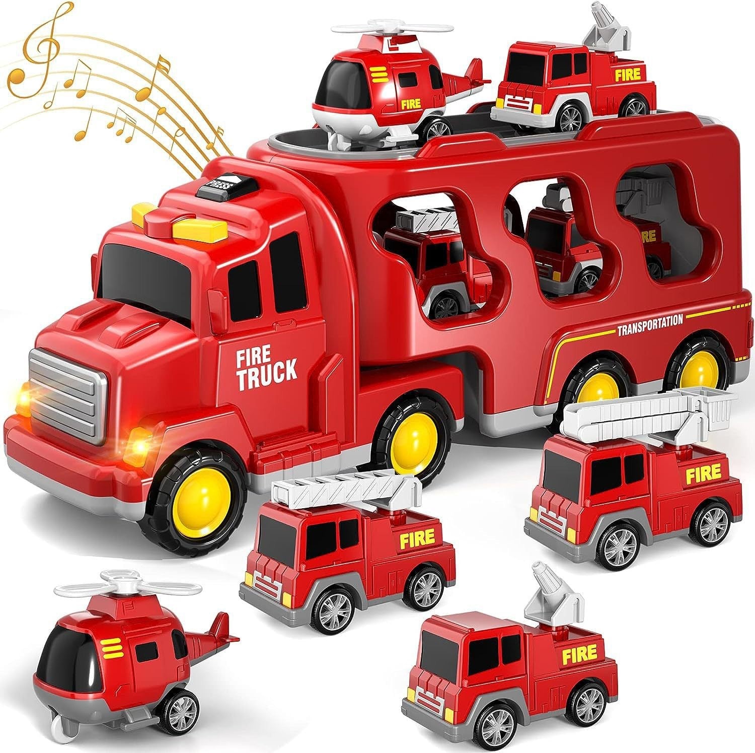 Engineering Vehicle Toy For Kids With Lights And Music - Cindi Book