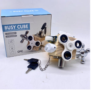 Amazon Children's Montessori Life Busy Block Baby Enlightenment Early Education Teaching Aids Educational Unlocking Toy Busy Board - Cindi Book