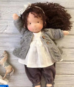 Handmade Plush Doll Golden Curly Girl Finished Product - Cindi Book