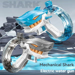 New Shark Electric Water Gun Toys Fully Automatic Continuous Fire Water Gun Large Capacity Beach Summer Children's Water Playing Toys - Cindi Book