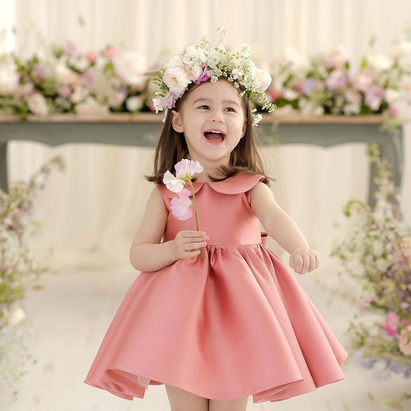 Summer Puffy Yarn Western-style Dress Female Baby One-year-old Dress Birthday Flower Girl Children's Skirt - Cindi Book