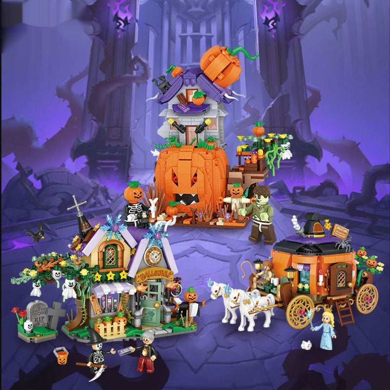 Halloween Building Blocks Small Particle Assembly Toys - Cindi Book