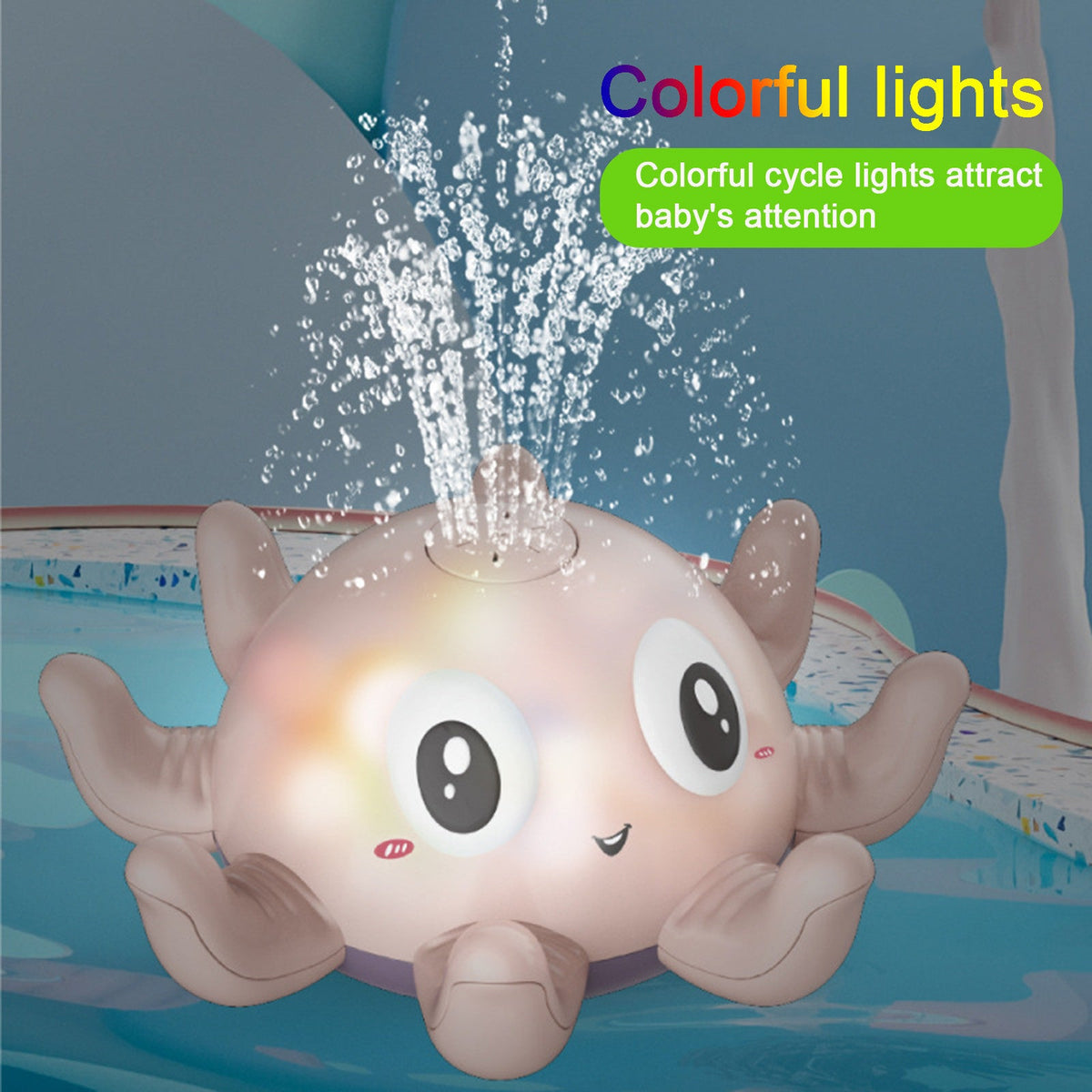 Children's Automatic Water Spray Bath Toys Bath Fun Toys With Flashing Water Spray Toy Baby Swimming Shower With Toys New - Cindi Book