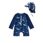 Jumpsuit Children's Swimsuit Hat Polyester - Cindi Book