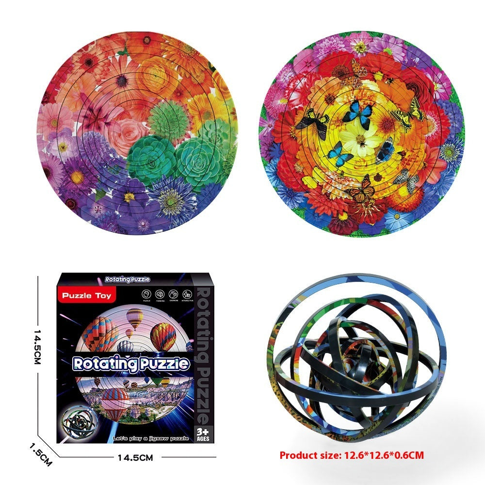 Rotating Puzzle Decompression 3D Educational Toys - Cindi Book