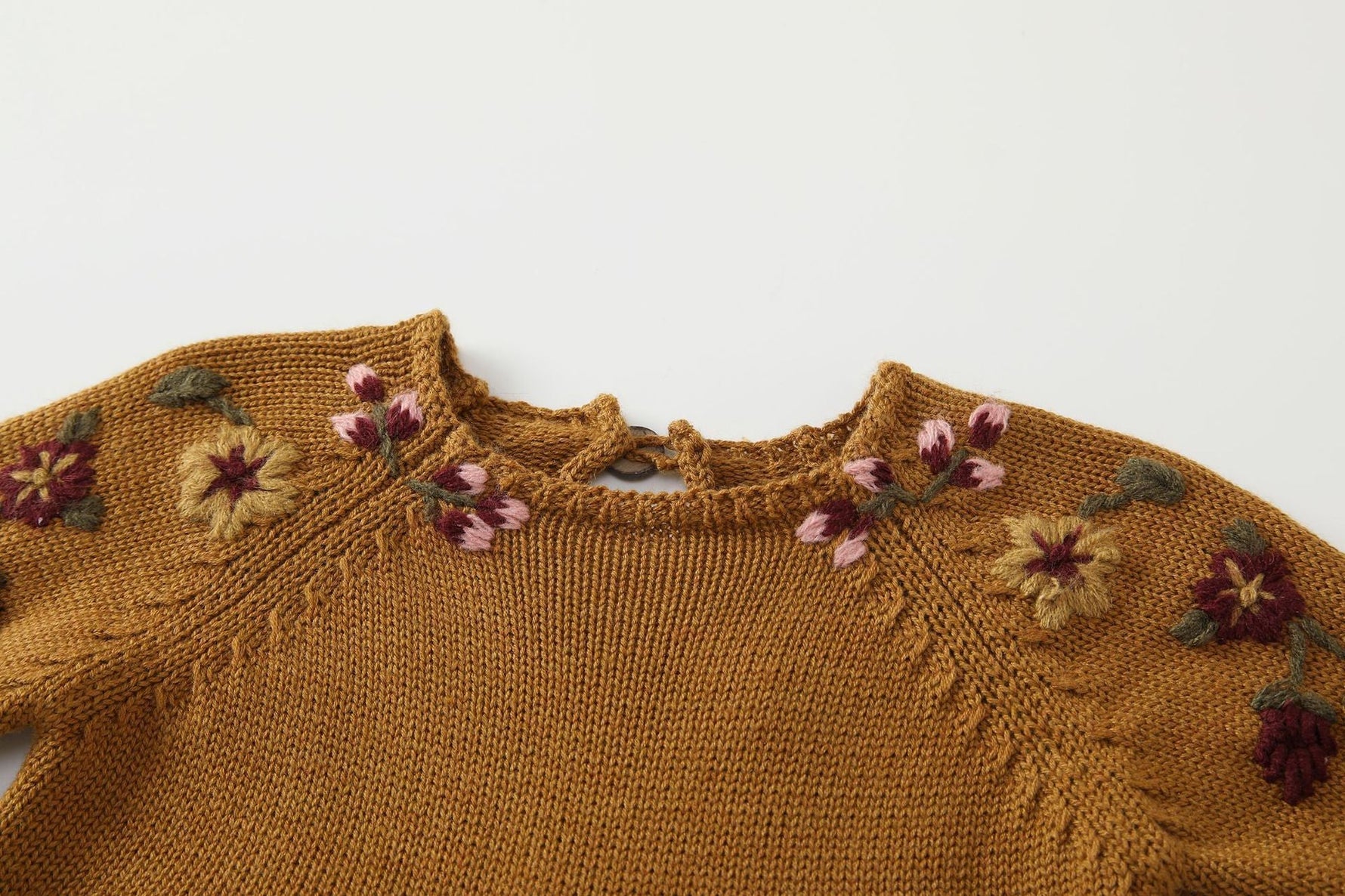 Baby Embroidery Long Sleeve Butt Wrap Clothes Wool - Cindi Book