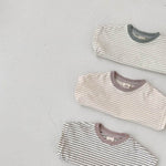 Korean Style Baby Casual Striped Short-sleeved T-shirt - Cindi Book