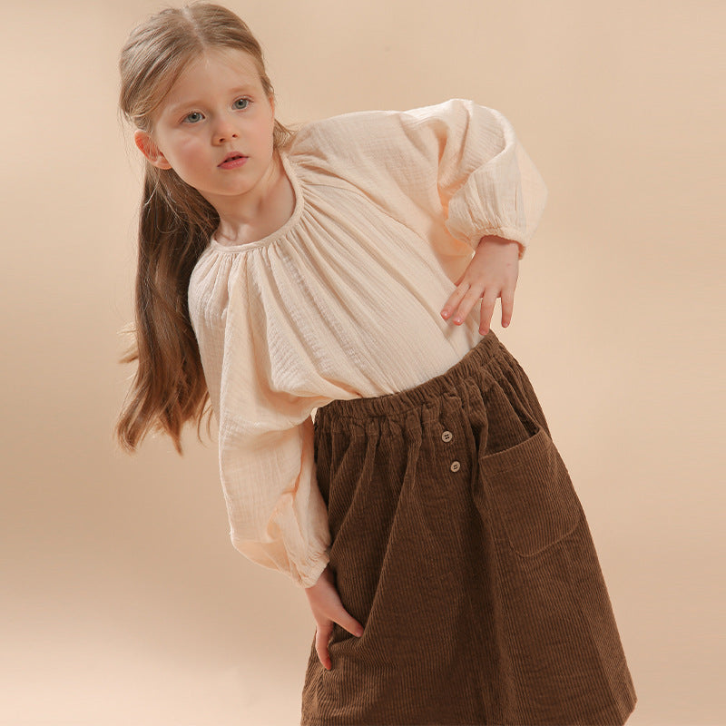 Cotton Double-layer Gauze Shirt Spring And Autumn Shirts - Cindi Book