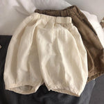 Children's Solid Color Cotton Linen Pants - Cindi Book