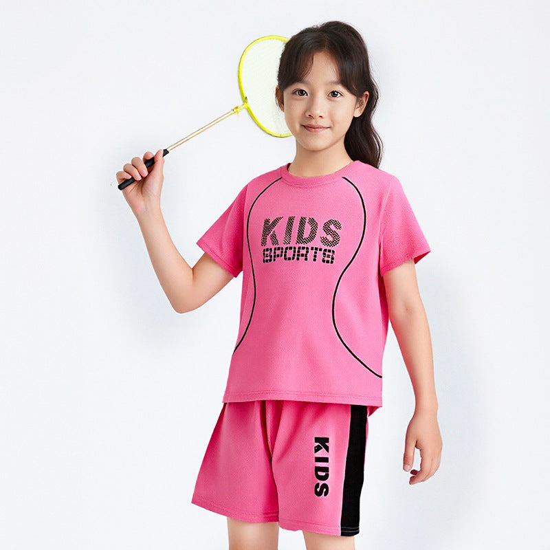 Children Short-sleeved Uniform Sportswear Set - Cindi Book