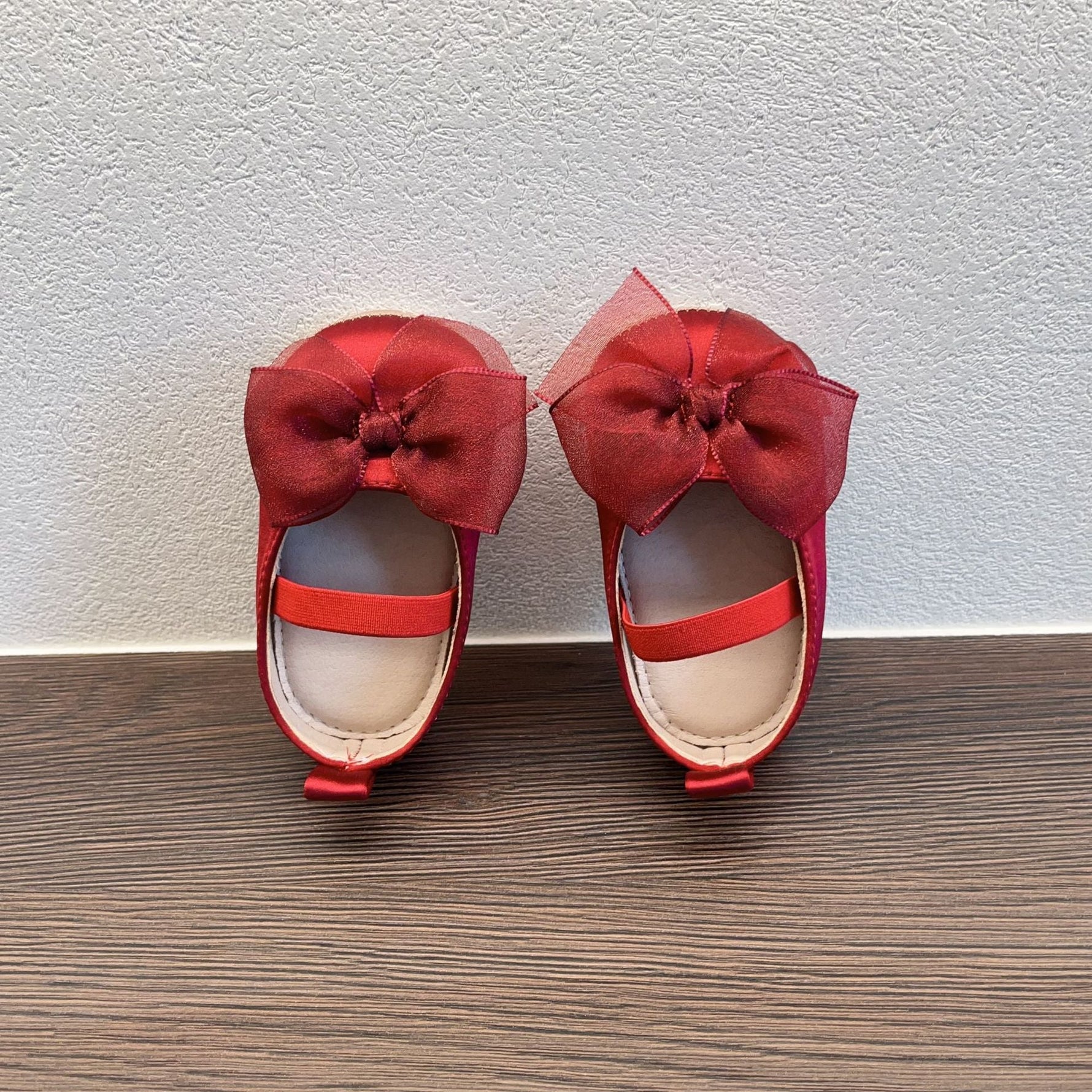 Princess Toddler Soft Bottom Pumps Bow Velcro Small Fabric Shoes - Cindi Book