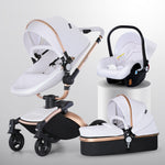 High Landscape Baby Stroller 360-degree Rotation 3-in-1 Basket Foldable - Cindi Book